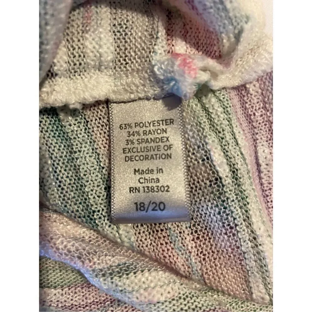 Avenue Womens Sweater Batwing Sleeve Scoop Neck Stretch Multicolor Size 18/20